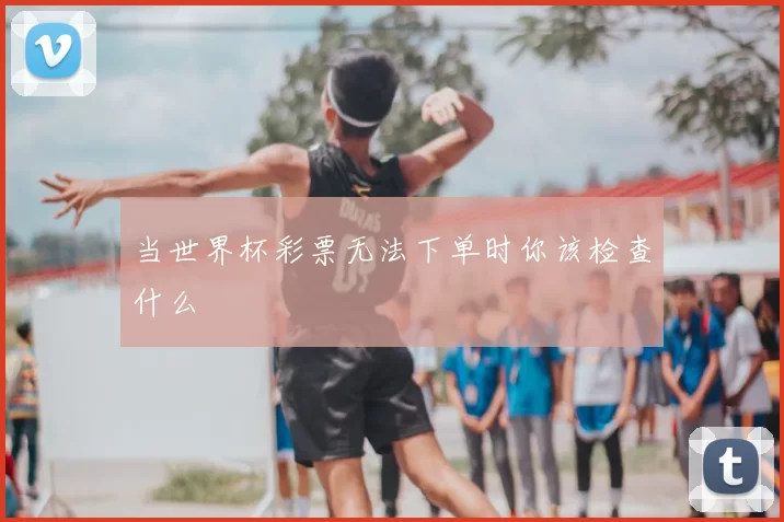 当世界杯彩票无法下单时你该检查什么