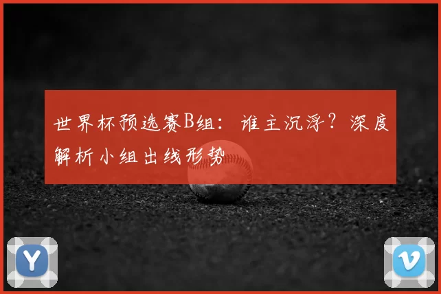 世界杯预选赛B组：谁主沉浮？深度解析小组出线形势